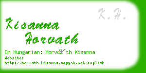 kisanna horvath business card